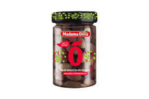 Микс из Итальянских Оливок без Косточек, 300г / Olive Nere Denocciolate Peperoncino e Origano, 300g