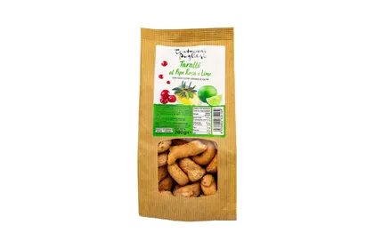 Таралли с Розовым Перцем, Лаймом и Оливковым Маслом Extra Virgin от Tentazioni Pugliesi, 200г