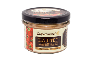 Паштет из Печени Индейки с Вялеными Томатами, 150г