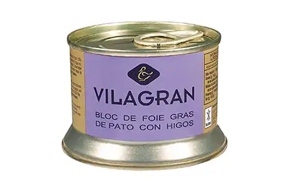 Фуа-гра из утиной печени [блок] с инжиром «Vilagran», 130г